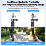 LKTOP 5000mAh Battery Handle For DJI Osmo Action 6 / Osmo 360 / Action 5 Pro Power Hand Grip, Osmo Battery Handle