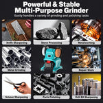 Small Electric Bench Grinder Dual Grinding Wheel Home Sharpening Machine No Battery