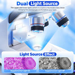 BM070 LCD Digital Biological Microscope 3 Objective Lenses HDMI USB 7 Inch Screen