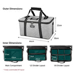 FOMITO AB-27 Handheld Portable Large Capacity Camera Bag Outdoor DSLR Digital Camera Lens Case, AB-27 Grey, AB-27 Black