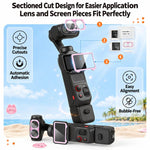 For Insta360 Luna Ultra Cute Screen Protector Tempered Glass Anti-Glare Lens Film Kit