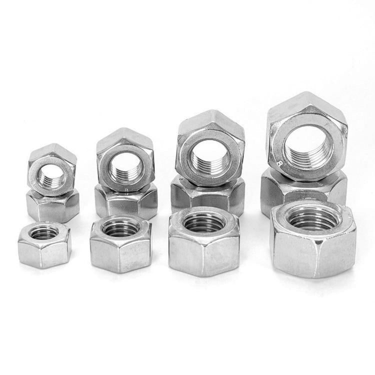 304 Stainless Steel Hex Nuts Assortment Kit M2-M10 Metric Hexagon Threaded Nut Set, 220 PCS/Box, 315 PCS/Box