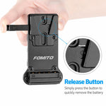 FOMITO NP-F Battery Plate To V-Mount Power Adapter For Monitor & Wireless Video Transmitter, NP-F Battery Plate To V-Mount Power Adapter