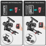FOMITO VK-03R V-Mount Battery Hanging Plate Photography Expansion Accessory