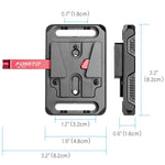 FOMITO VK-03R V-Mount Battery Hanging Plate Photography Expansion Accessory
