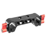 FOMITO 15mm Dual Hole Pipe Clamp 1/4 Screw Camera Cage V-Mount Battery Mount Accessory