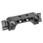 FOMITO 15mm Dual Hole Pipe Clamp 1/4 Screw Camera Cage V-Mount Battery Mount Accessory