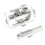 Pipe Threader Tool Set with 1/4 Hex Shank Internal and External Thread Maker Bit for PPR PVC Water Pipe Repair, 1/2 Inch, 3/4 Inch, 1 Inch