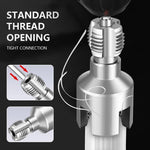 Pipe Threader Tool Set with 1/4 Hex Shank Internal and External Thread Maker Bit for PPR PVC Water Pipe Repair, 1/2 Inch, 3/4 Inch, 1 Inch