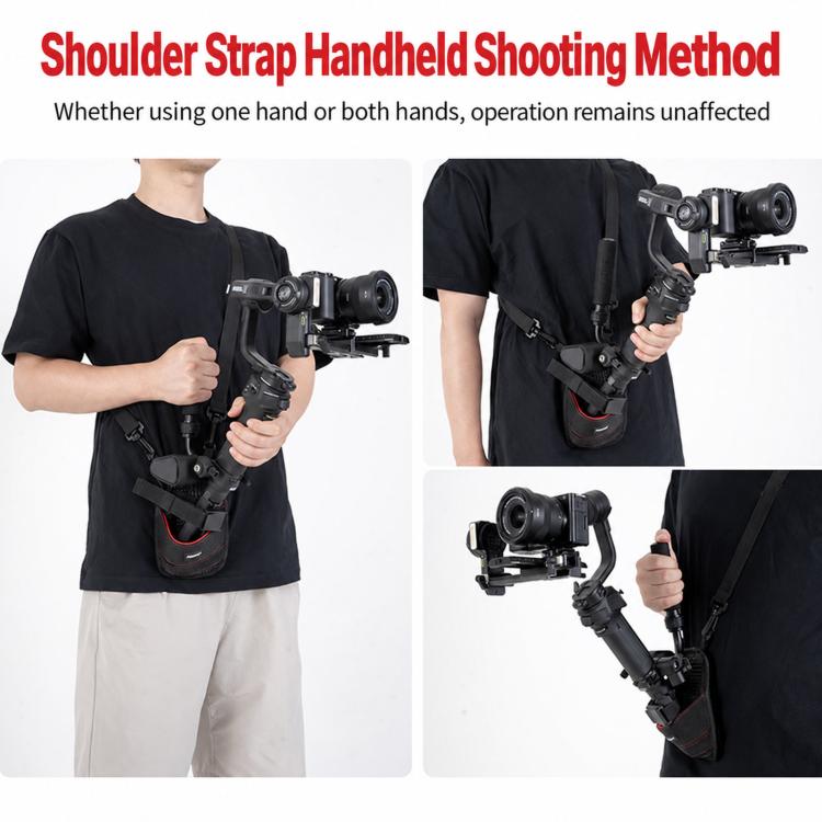 FOMITO Photography Stabilizer Assist Bag Camera Anti-Shock Weight-Relief Pouch, Bag, Dual Shoulder Straps + Bag