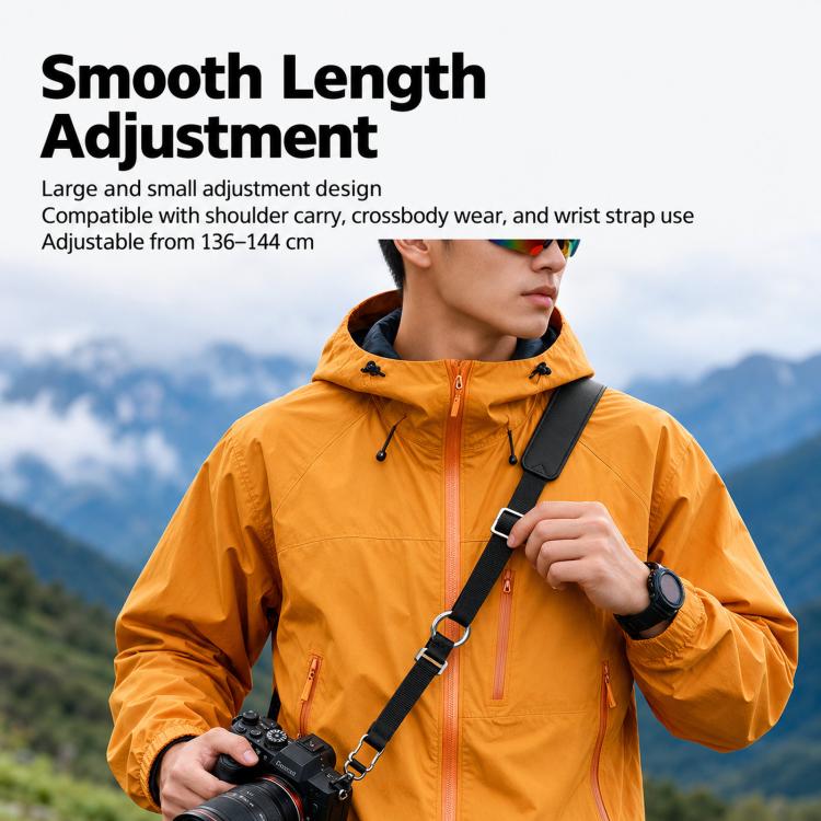 Cwatcun D314 Camera Shoulder Neck Strap Quick Release Sling Wrist Strap, D314