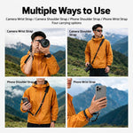 Cwatcun D314 Camera Shoulder Neck Strap Quick Release Sling Wrist Strap, D314