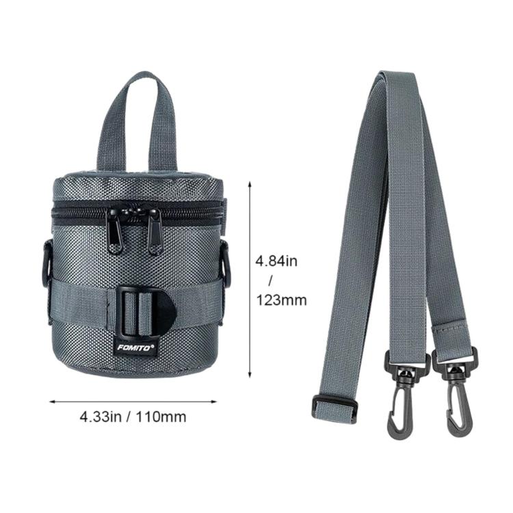 FOMITO Handheld & Waist-Hung Portable Lens Bag For Mirrorless And DSLR Cameras, Small Black, Small Grey, Medium Black, Medium Grey, With Digital Display Medium Black, With Digital Display Medium Grey