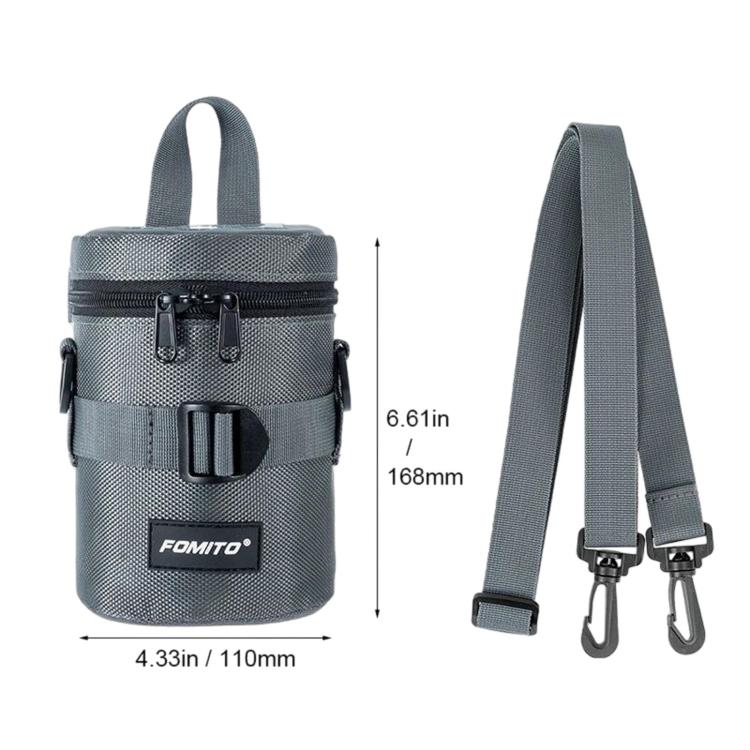 FOMITO Handheld & Waist-Hung Portable Lens Bag For Mirrorless And DSLR Cameras, Small Black, Small Grey, Medium Black, Medium Grey, With Digital Display Medium Black, With Digital Display Medium Grey