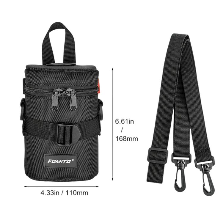 FOMITO Handheld & Waist-Hung Portable Lens Bag For Mirrorless And DSLR Cameras, Small Black, Small Grey, Medium Black, Medium Grey, With Digital Display Medium Black, With Digital Display Medium Grey