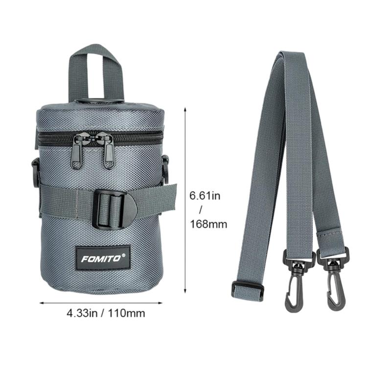 FOMITO Handheld & Waist-Hung Portable Lens Bag For Mirrorless And DSLR Cameras, Small Black, Small Grey, Medium Black, Medium Grey, With Digital Display Medium Black, With Digital Display Medium Grey