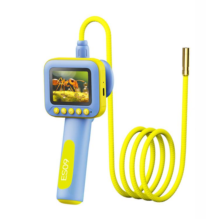 ES09 Kids Endoscope Camera 2.4 inch Screen Inspection Scope IP67 Waterproof Snake Camera Toy