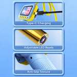 ES09 Kids Endoscope Camera 2.4 inch Screen Inspection Scope IP67 Waterproof Snake Camera Toy