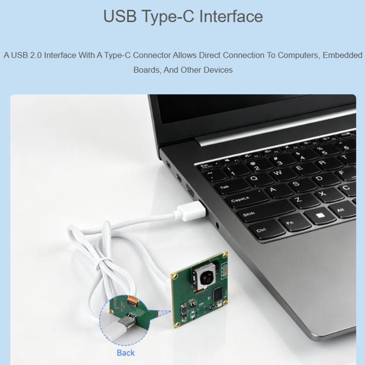 IMX563 12MP OIS USB Camera Autofocus Dual-Axis Optical Image Stabilization (OIS) USB 2.0 Type-C Port, 35687