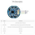 Round-Shaped All-In-One Capacitive Fingerprint Sensor Onboard LED Indicator 192 x 192 Image Pixels, 35671
