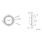 Round-Shaped All-In-One Capacitive Fingerprint Sensor Onboard LED Indicator 192 x 192 Image Pixels, 35671