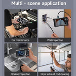 ES01 Industrial Endoscope Camera 4.3 inch IPS Inspection Scope IP67 Waterproof Borescope, No Memory Card, With 32GB Memory Card
