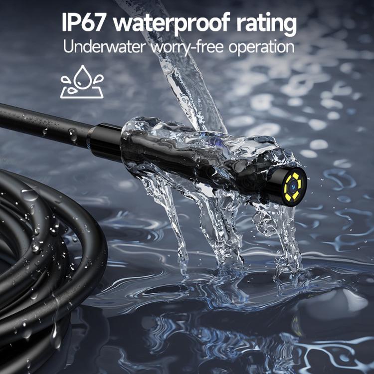 ES01 Industrial Endoscope Camera 4.3 inch IPS Inspection Scope IP67 Waterproof Borescope, No Memory Card, With 32GB Memory Card