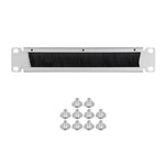 WAVESHARE For HomeRack 10 inch Cabinet Accessories, 0.5U 12-Port Blank Patch Panel, 1U 10-Port Universal Patch Panel, 1U Brush Cable Management Panel, 1U SBC Shelf, 1U Universal Large Shelf with Support Brackets, 1U Blank Panel, 50 PCS/Pack M4x6mm Screws