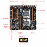 Yingjie X99 Dual LGA 2011-3 Workstation Motherboard 8x DDR4 DIMM Slots, X99