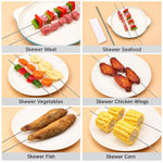 50 PCS/Pack Stainless Steel BBQ Skewers, 1.8x30cm Diameter 1.2mm, 1.8x35cm Diameter 1.2mm, 2.0x30cm Diameter 1.4mm, 2.0x35cm Diameter 1.4mm, 2.2x30cm Diameter 1.65mm, 2.2x35cm Diameter 1.65mm, 2.3x30cm Diameter 1.85mm, 2.3x35cm Diameter 1.85mm         ...
