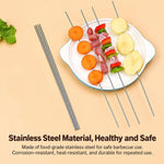50 PCS/Pack Stainless Steel BBQ Skewers, 1.8x30cm Diameter 1.2mm, 1.8x35cm Diameter 1.2mm, 2.0x30cm Diameter 1.4mm, 2.0x35cm Diameter 1.4mm, 2.2x30cm Diameter 1.65mm, 2.2x35cm Diameter 1.65mm, 2.3x30cm Diameter 1.85mm, 2.3x35cm Diameter 1.85mm         ...