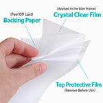 Universal Bicycle Frame Protection Film Set Clear TPU Anti-Scratch Frame Guard Stickers