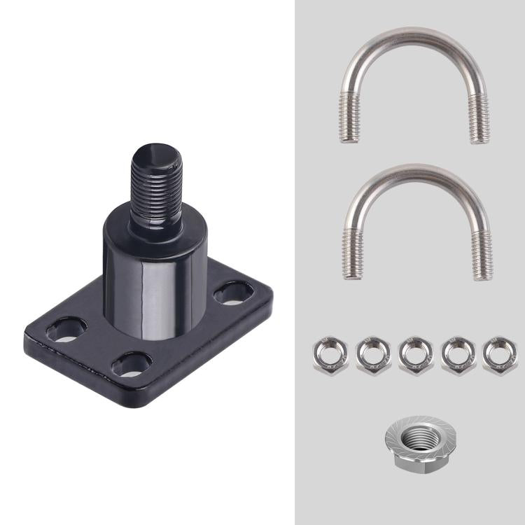 Universal Bike Trailer Hitch Coupler Heavy Duty Steel Bicycle Trailer Attachment Connector Replacement, Standard Kit, 2 Long & 2 Short U-Bolts Set