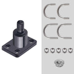 Universal Bike Trailer Hitch Coupler Heavy Duty Steel Bicycle Trailer Attachment Connector Replacement, Standard Kit, 2 Long & 2 Short U-Bolts Set