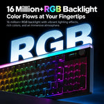 LANGTU L99 Gaming Keyboard 98 Keys Silent Membrane RGB Keyboard With Smart Display, Wired White Pudding, Wired BlackBerry, Wired Frosted Peach, Tri-Mode 5000mAh BlackBerry, Tri-Mode 5000mAh Frosted Peach, Tri-Mode 12000mAh BlackBerry                   ...