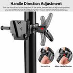 FOMITO V-Mount Plate Clamp With Crab Clamp Portable Tripod Metal Clip, V-Mount Plate Clamp