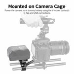FOMITO V-Mount Plate Clamp With Crab Clamp Portable Tripod Metal Clip, V-Mount Plate Clamp