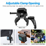 FOMITO V-Mount Plate Clamp With Crab Clamp Portable Tripod Metal Clip, V-Mount Plate Clamp