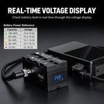 FOMITO NP-F550 / 970 / 990 Rotatable Dual-Sided Battery Converter For V-Mount Battery Monitor, Battery Converter