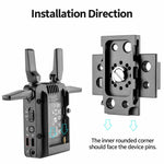 90/180 Degree Adjustable Dual-Sided Mounting Plate For Monitor LED Light, FOMITO NP-F1, FOMITO NP-F2, FOMITO NP-F3
