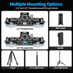 FOMITO Aluminum Alloy Three-Position Live Streaming Tripod Head Base