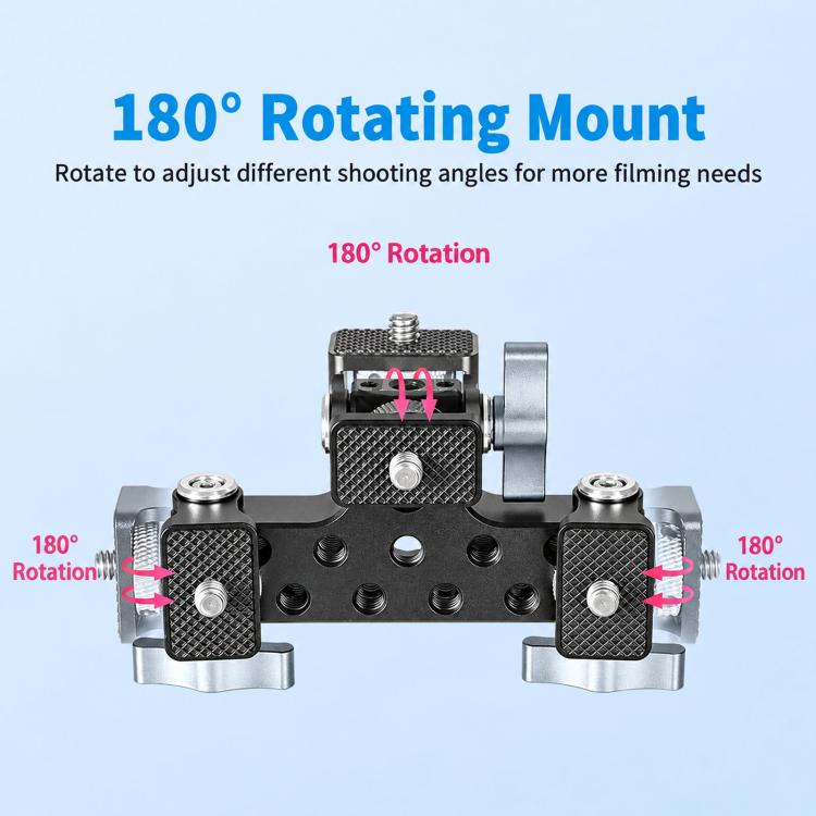 FOMITO Aluminum Alloy Three-Position Live Streaming Tripod Head Base