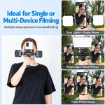 FOMITO Aluminum Alloy Three-Position Live Streaming Tripod Head Base