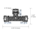 FOMITO Aluminum Alloy Three-Position Live Streaming Tripod Head Base