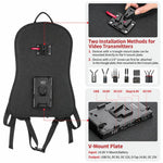 FOMITO Live Streaming V-Mount Battery Backpack Hanging Plate Mobile Wireless Video & Cloud Switcher Back Frame