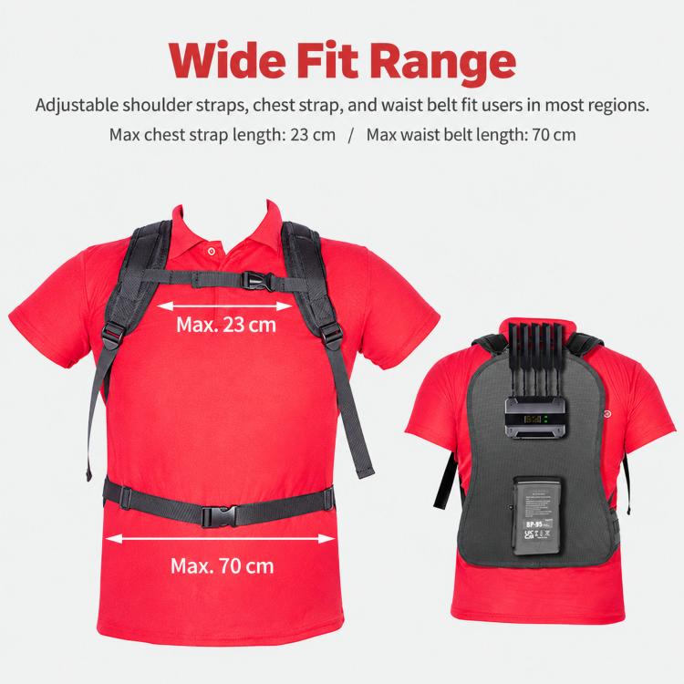 FOMITO Live Streaming V-Mount Battery Backpack Hanging Plate Mobile Wireless Video & Cloud Switcher Back Frame