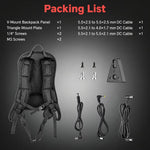 FOMITO Live Streaming V-Mount Battery Backpack Hanging Plate Mobile Wireless Video & Cloud Switcher Back Frame