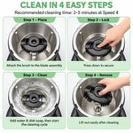 For Thermomix TM7 / TM6 / TM5 Automatic Bow Cleaning Brush Attachment Mixing Bowl Scrubber, Bow Cleaning Brush