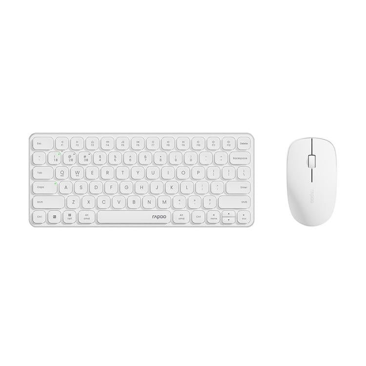 Rapoo Ultra-Thin Multi-Device Wireless Keyboard Mouse Combo, Bluetooth 5.0/2.4G Silent Desktop Set, 9000S White 78-Key, 9300S Dark Gray 99-Key, 9000S Dark Gray 78-Key, 9300S White 99-Key