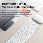Rapoo Ultra-Thin Multi-Device Wireless Keyboard Mouse Combo, Bluetooth 5.0/2.4G Silent Desktop Set, 9000S White 78-Key, 9300S Dark Gray 99-Key, 9000S Dark Gray 78-Key, 9300S White 99-Key